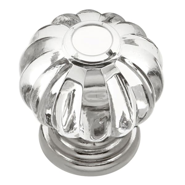 Hd Belwith Knob- 1.12 Crysacrylic Bright Nickel BWHH74687 CA14 - main